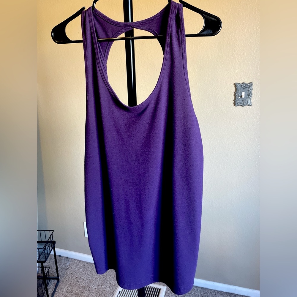 ZYIA Active BlackBerry Twist Tank Top